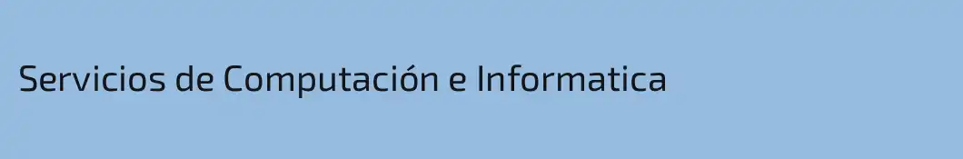 Servicios de Computación e Informatica